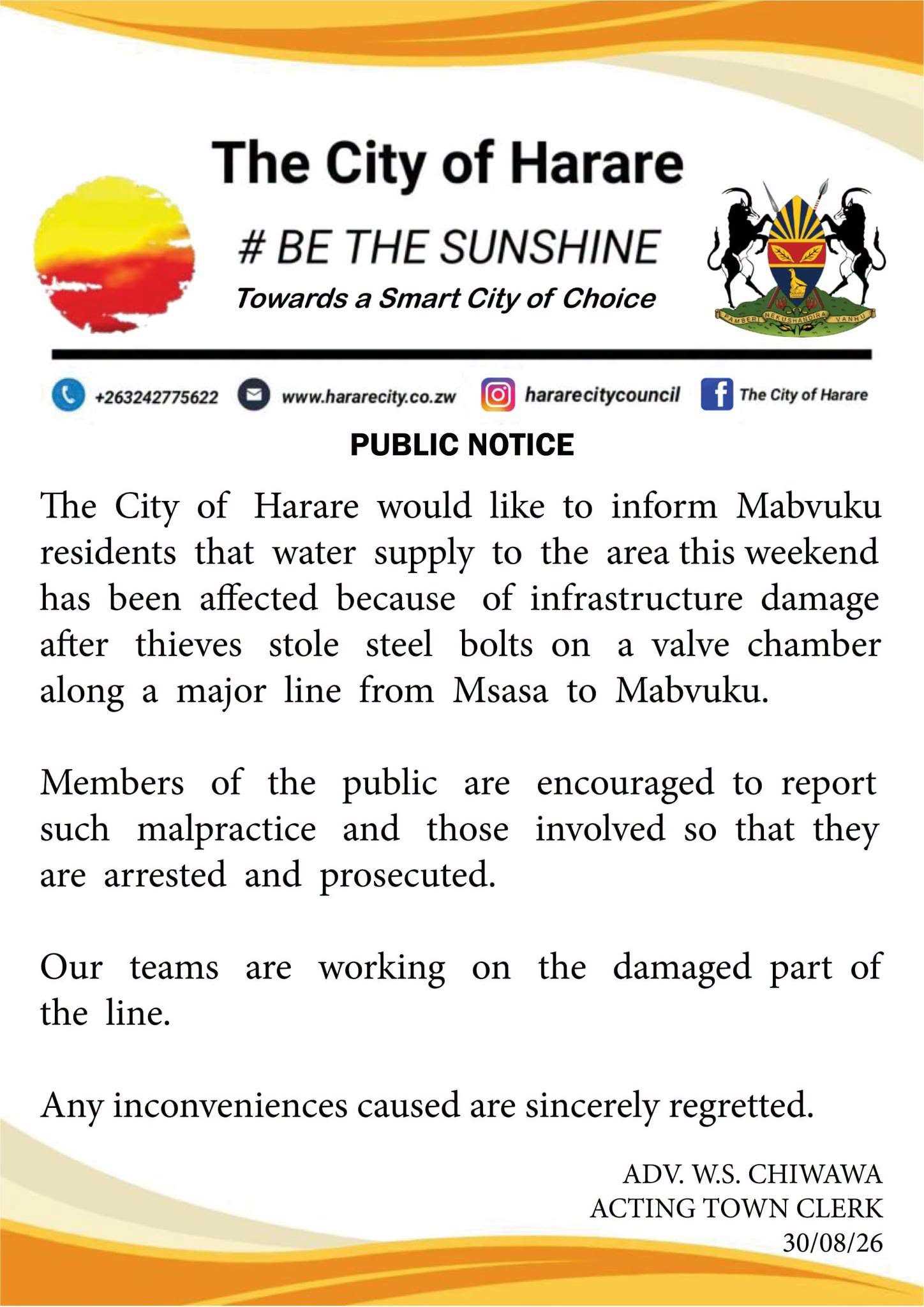 PUBLIC NOTICE